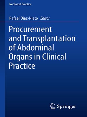 cover image of Procurement and Transplantation of Abdominal Organs in Clinical Practice